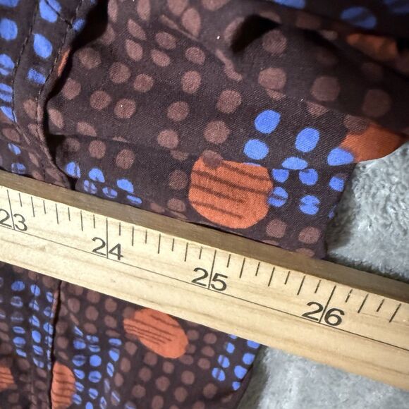 REI Co-op Shirt Men XL Button Up Short Sleeve Hiking Outdoor Maroon Polka Dot - Picture 9 of 12